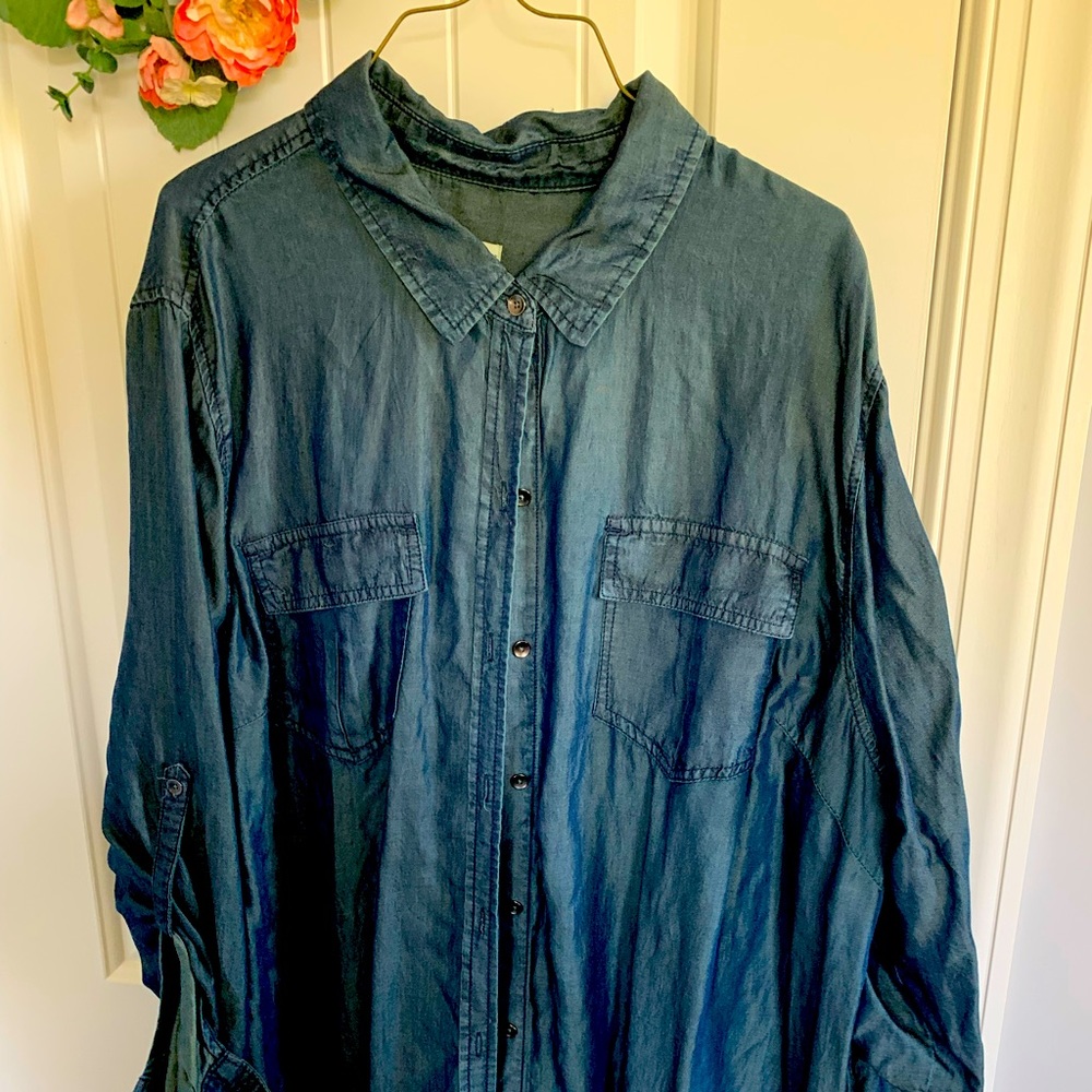 Cute jean shirt I use as a jacket